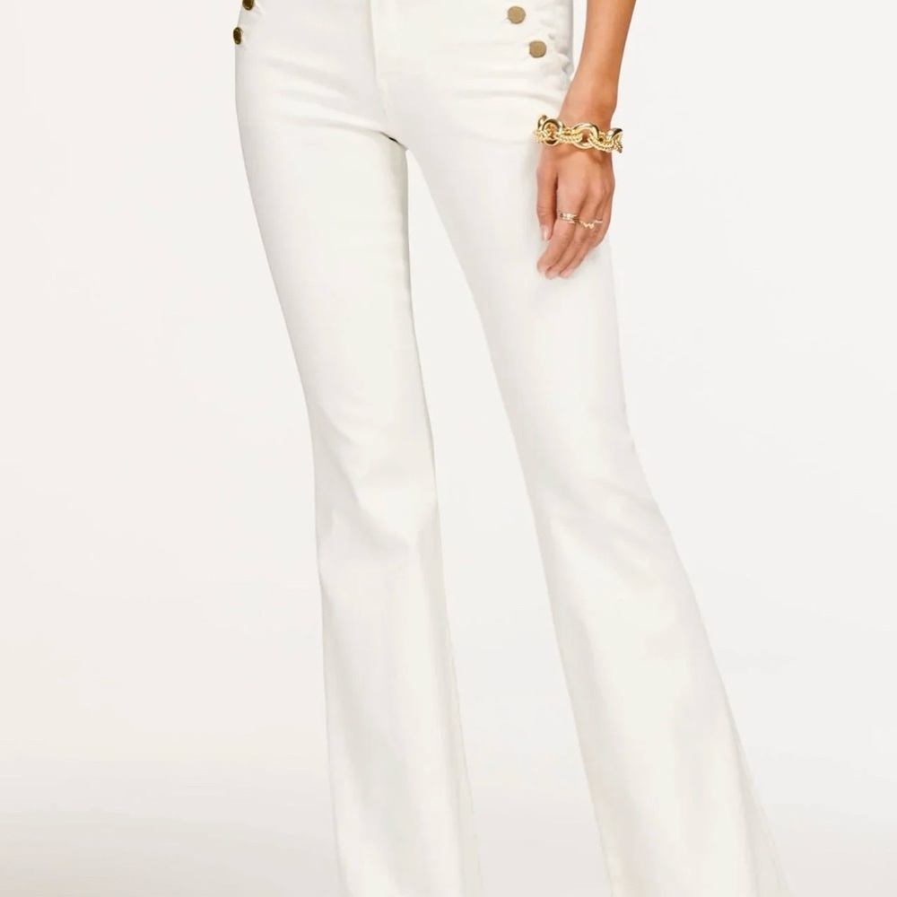 Ramy Brook White Flared Jeans